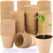 120 Pieces Peat Pots Seed Starter Eco-Friendly Enhance Aeration with Plant Tags for Home Plant Starters