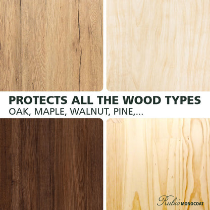 Wood Oil Finish 650 Ft² - Pure | Oil plus 2C | Quick-Dry, Eco-Friendly Linseed Wood Oil for Indoor Use, Includes Accelerator (Part B) | Protector | 1.3 L